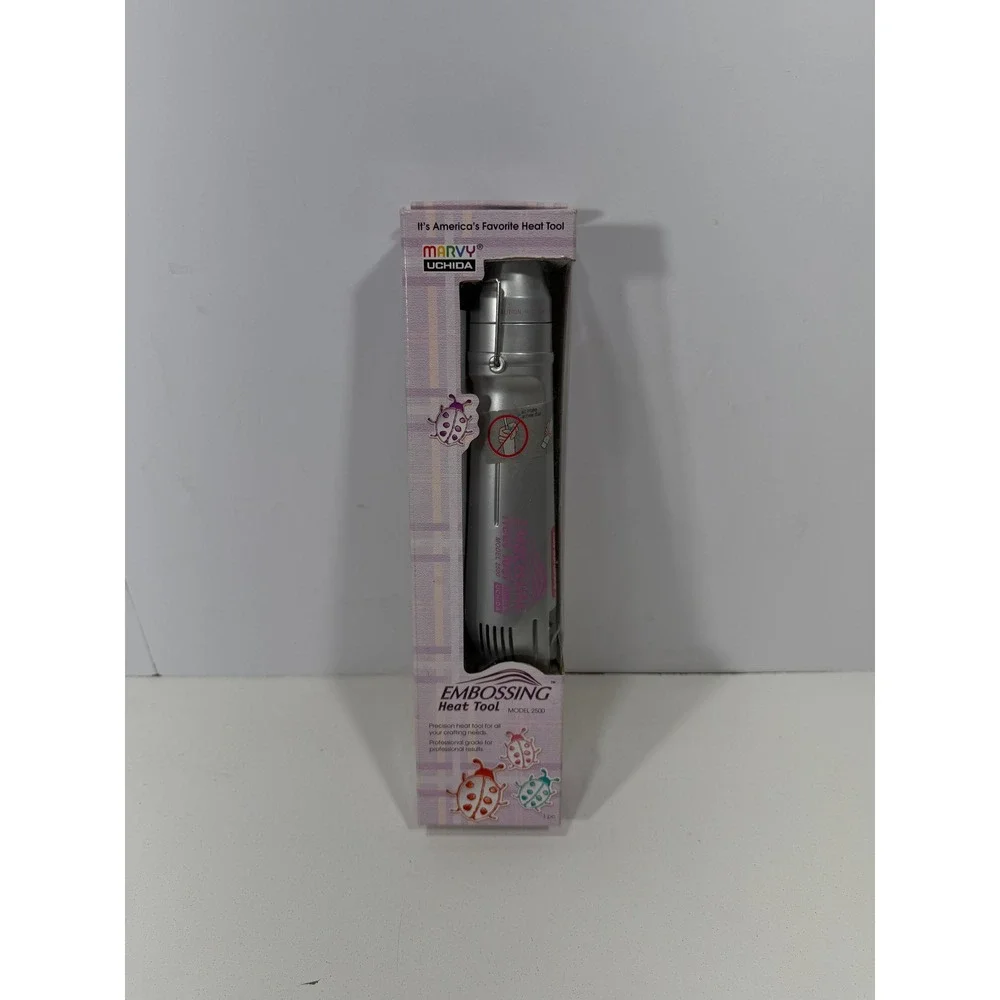 Marvy Uchida Embossing Heat Tool Model 2500 Silver Crafting Heat Gun 360W 120V